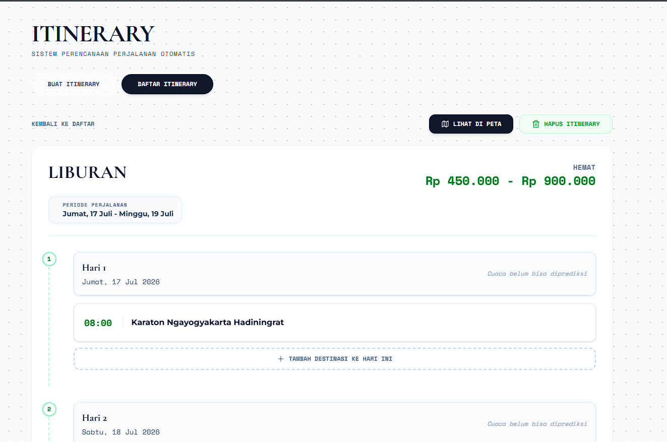 Generator Itinerary AI